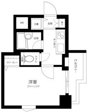 クレアシオン六本木の間取り画像