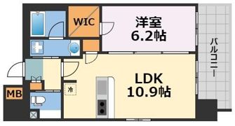 クリスタルグランツ谷町の間取り画像