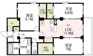 メゾン・ド・コリーヌの間取り画像