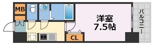 プライムアーバン南森町の間取り画像