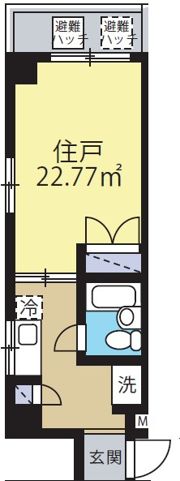 ハナブサマンションの間取り画像