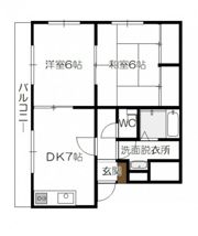 ヴィラ楽々園の間取り画像