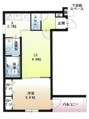 フジパレス正雀駅南Ⅱ番館の間取り画像