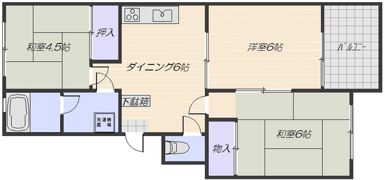 車コーポラスの間取り画像
