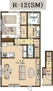 ユーソニアン・三仏生Aの間取り画像