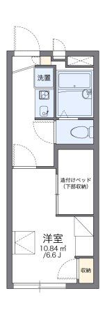 レオパレスパークサイド比治山の間取り画像