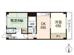 美笠マンションの間取り画像