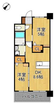 コンダクトレジデンスHIGUCHIMACHIの間取り画像
