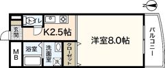 WING TACHIBANAの間取り画像