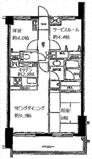コスモ与野チェロードの間取り画像