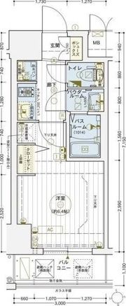エステムコート梅田北IIゼニスの間取り画像
