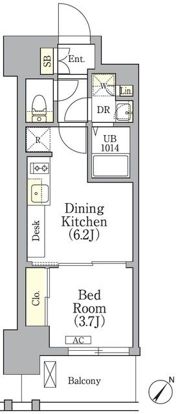 エル・セレーノ横浜関内プリマの間取り画像