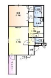 フジパレス皐月WESTの間取り画像