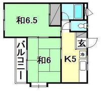 石手ハイツ幸の間取り画像