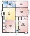 綱分貸家の間取り画像