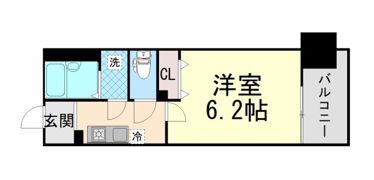 プレサンス新神戸の間取り画像
