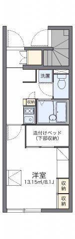 レオパレスラピュタの間取り画像
