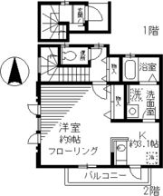 カーサ・ローザ Aの間取り画像