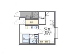 レオパレス日野の間取り画像