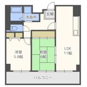 サウスサイドなにわ筋の間取り画像