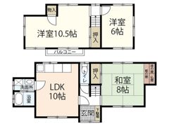 辰川貸家の間取り画像