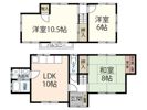 辰川貸家の間取り画像