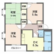 オークスAの間取り画像