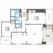 サンクタスタワー心斎橋ミラノ・グランデの間取り画像