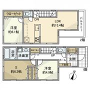 南三咲戸建の間取り画像