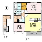 クレールコートの間取り画像