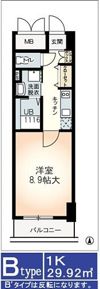 ミモサ中津の間取り画像