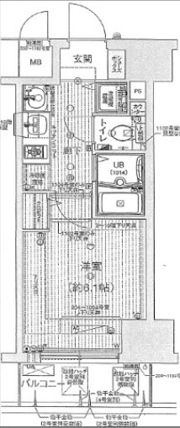 スワンズ心斎橋EASTの間取り画像