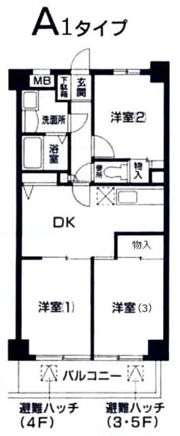 グリーンハイツ室橋の間取り画像
