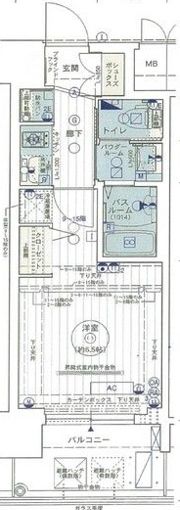 エステムコート難波Ⅴブロードの間取り画像