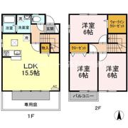 コーヨーハイツⅡ A棟の間取り画像