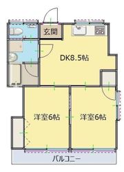 サニープレイス85の間取り画像