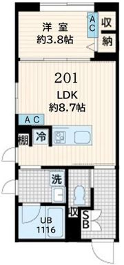 Fullea恵比寿の間取り画像