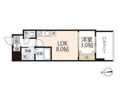ARTISTA宝町の間取り画像