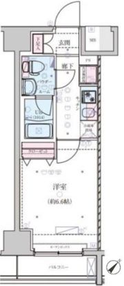 GENOVIA横浜関内skygardenの間取り画像