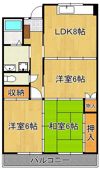 サンフル永犬丸B棟の間取り画像
