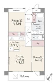 アポロハイツの間取り画像