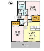 ディアコート桜木の間取り画像