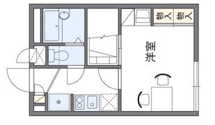 レオパレスサガタの間取り画像