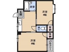 オペル1番館の間取り画像