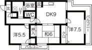 パセオ東千里の間取り画像