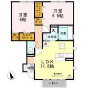 ウィズ山城Cの間取り画像