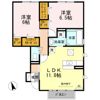 ウィズ山城Cの間取り画像