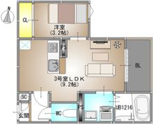 REGALEST 庭瀬Ⅱの間取り画像