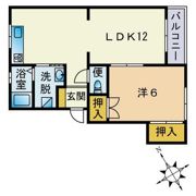 ラウレア姪浜の間取り画像