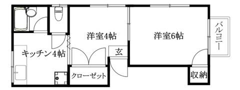 メゾンドフェニックス祝谷の間取り画像